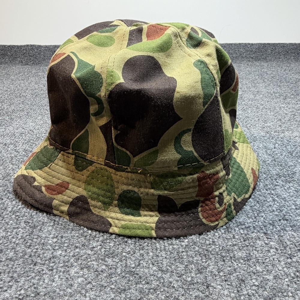 Vintage Original Jones Hat Cap Duck Hunting Camouflage Water Repellent Size L